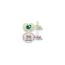 AVENT SCF087/02 Smoczek Ultra Air 0-6m listek/gepard