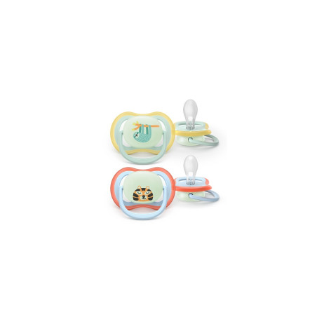 AVENT SCF376/24 Smoczek Ultra Air Night 0-6m leniwiec / tygrys