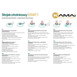 Stojak choinkowy KAMAI START 1 PRO NATURE do drzewka 2,0m NET