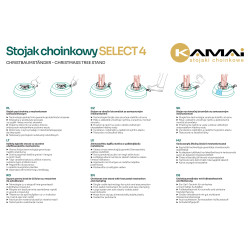 Stojak choinkowy KAMAI SELECT 4 do drzewka 3,5m NOWY