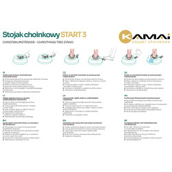 Stojak choinkowy KAMAI START 3 do drzewka 3,0m ZIELONY NOWY