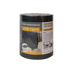 Taśma ogrodzeniowa GRAFIT 19cm x 35mb LITE PVC 450g/m2 + 20 klipsów GRATIS
