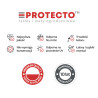 Taśma ogrodzeniowa PASKI 6 x 2,55mb BASIC 19cm PROTECTO™ GRAFIT + 12 klipsów GRATIS