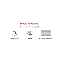 Taśma ogrodzeniowa PASKI 6 x 2,55mb CLASSIC 19cm PROTECTO™ SZARA + 12 klipsów GRATIS