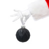 Zestaw 16 Eleganckich Bombek Kamai Christmas Decoration® o Średnicy 4 cm – Kolor Antracyt