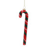 Eleganckie Ozdoby Świąteczne "Czerwono-Zielona Laseczka Cukrowa" z Szkła od Kamai Christmas Decoration®