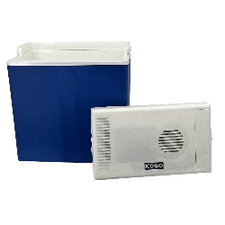 Lodówka samochodowa elektryczna 24L KAMAI ICEGO, zasilanie 12-230V, niebieska