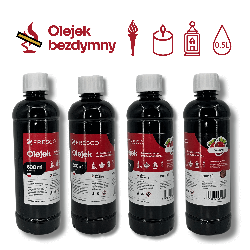 Paliwo olej do lamp, pochodni i świec 500ml TRUSKAWKA