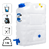 Kanister na wodę pitną z kranikiem i odpowietrznikiem, tworzywo HDPE, 20L