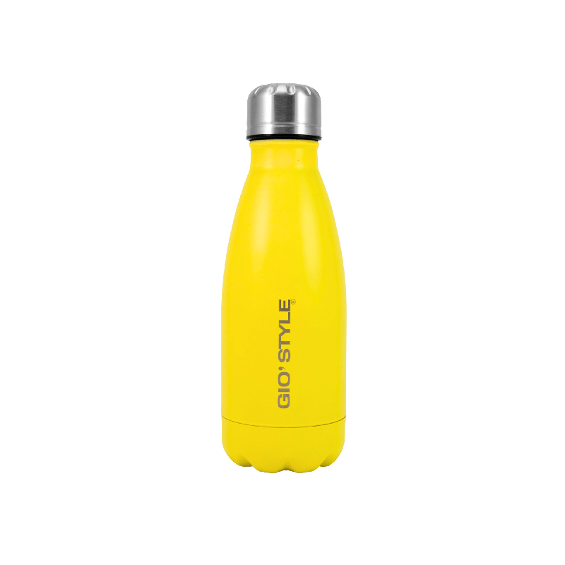 Butelka termiczna Kamai Gio Style, stal nierdzewna, żółta, pojemność 0,35L