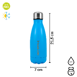 Butelka termiczna Kamai Gio Style, stal nierdzewna, niebieska, pojemność 0,35L