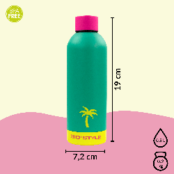 Butelka termiczna Kamai Gio Style, stal nierdzewna, zielona, pojemność 0,5L