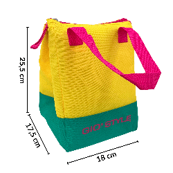 Torba lunchowa Kamai Gio Style, w kolorze żółtym, pojemność 5L