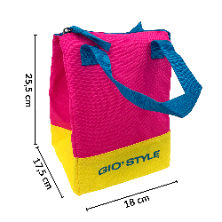 Torba lunchowa Kamai Gio Style, w kolorze różowym, pojemność 5L