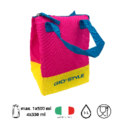 Torba lunchowa Kamai Gio Style, w kolorze różowym, pojemność 5L