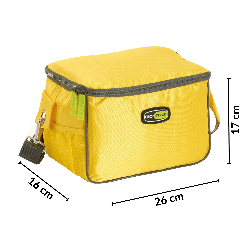 Torba lunchowa Kamai Gio Style na ramię, żółta, pojemność 7L