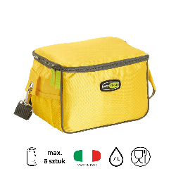 Torba lunchowa Kamai Gio Style na ramię, żółta, pojemność 7L
