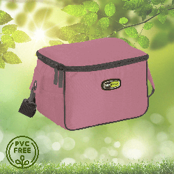 Torba lunchowa Kamai Gio Style na ramię, pastelowy róż, pojemność 7L