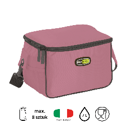 Torba lunchowa Kamai Gio Style na ramię, pastelowy róż, pojemność 7L