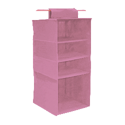 BLOSSOM Wiszący organizer do szafy 4 przegrody 33x33x82cm