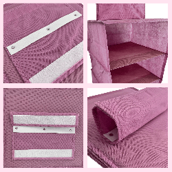 BLOSSOM Wiszący organizer do szafy 4 przegrody 33x33x82cm