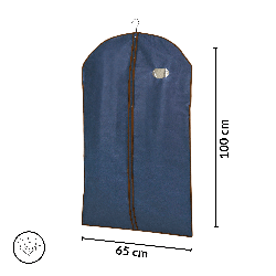 BLUE niebieski organizer na płaszcz 65x100cm