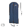 BLUE niebieski organizer na płaszcz 65x135cm