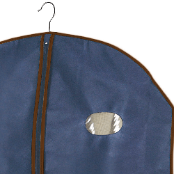 BLUE niebieski organizer na płaszcz 65x135cm