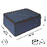 BLUE niebieski organizer do szafy na suwak 46x60x26cm