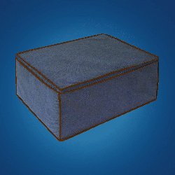 BLUE niebieski organizer do szafy na suwak 46x60x26cm