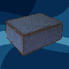BLUE niebieski organizer do szafy na suwak 46x60x26cm