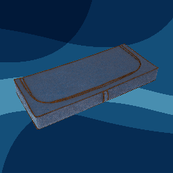BLUE niebieski organizer do szafy na suwak 120x50x15cm