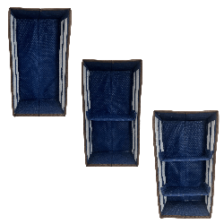 BLUE niebieski organizer do szuflady 3 przegrody 30,5x15,5x10cm