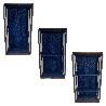 BLUE niebieski organizer do szuflady 3 przegrody 30,5x15,5x10cm