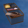 BLUE niebieski organizer do szuflady 3 przegrody 30,5x15,5x10cm