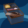 BLUE niebieski organizer do szuflady 3 przegrody 30,5x15,5x10cm