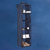 BLUE niebieski wiszący organizer do szafy 5 przegród 30X30X120cm