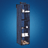BLUE niebieski wiszący organizer do szafy 5 przegród 30X30X120cm