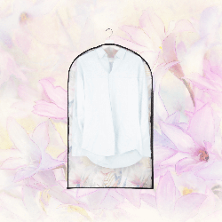 FLORAL w kwiaty organizer na płaszcz 60x100cm