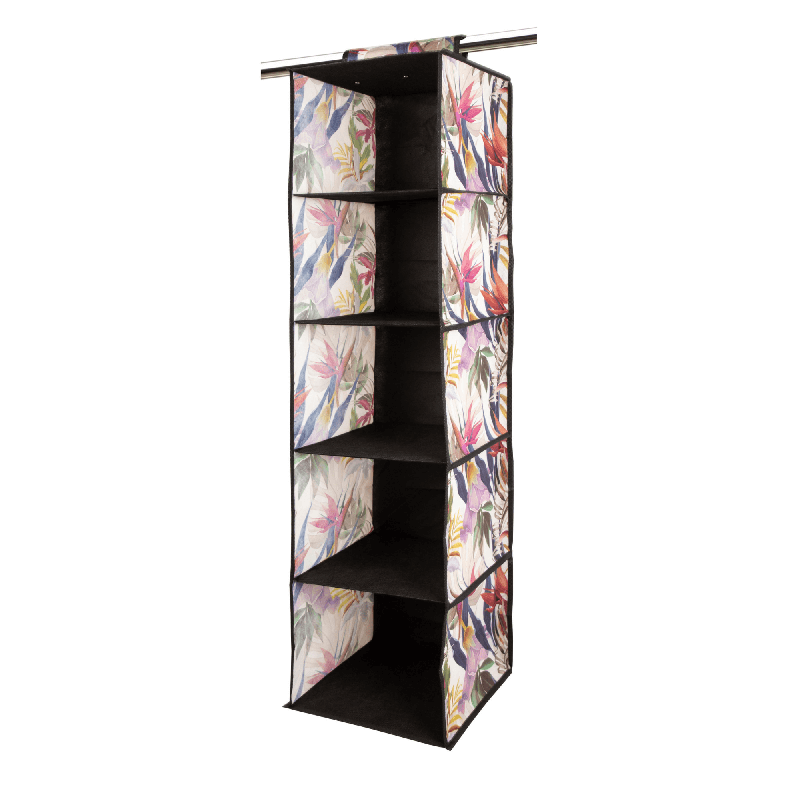 FLORAL w kwiaty wiszący organizer do szafy 5 przegród 30x30x120m