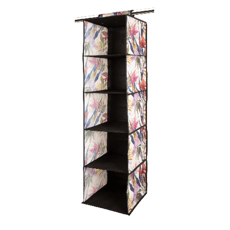 FLORAL w kwiaty wiszący organizer do szafy 5 przegród 30x30x120m