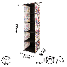 FLORAL w kwiaty wiszący organizer do szafy 5 przegród 30x30x120m