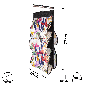 FLORAL w kwiaty wiszący organizer do szafy 5 przegród na torebki, paski 72x42cm