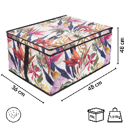 FLORAL w kwiaty organizer do szafy z pokrywą 50x40x25cm