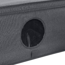 GREY szary organizer do szafy z pokrywą oraz oknem 48x36x19cm
