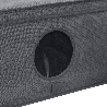 GREY szary organizer do szafy z pokrywą oraz oknem 48x36x19cm
