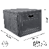 GREY szary organizer do szafy z drzwiczkami 41x31x25cm