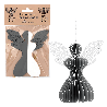 Aniołek papierowy składany 12cm – stylowa szarość