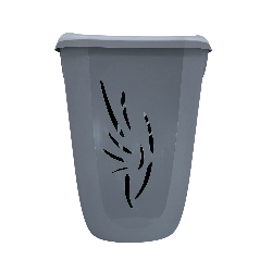 Kosz na pranie 40L Flora, Szary