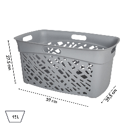 Kosz na bieliznę 45L, szary